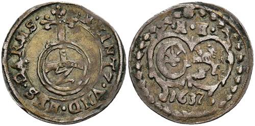 Coins 2 kreuzer (Albus), 1637, ... 