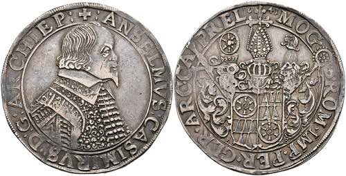 Coins Thaler, 1641, Anselm Casimir ... 