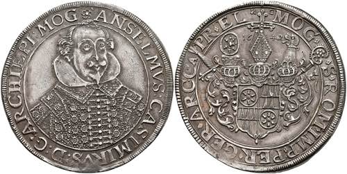 Coins Thaler, 1642, Anselm Casimir ... 