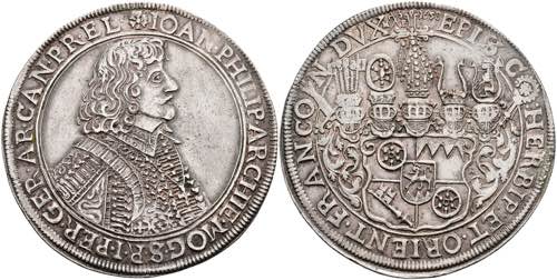 Coins Thaler, 1658, Johann Philipp ... 