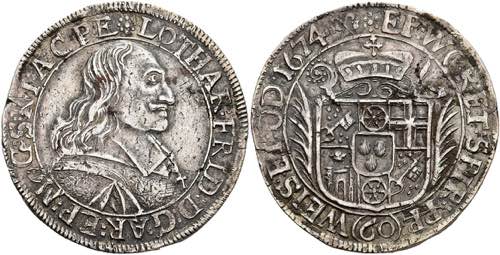 Coins Guilder (60 kreuzer), 1674, ... 