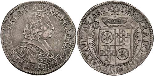 Coins 1 / 2 Guilder (30 kreuzer), ... 