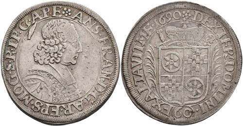 Coins Guilder (60 kreuzer), 1690, ... 