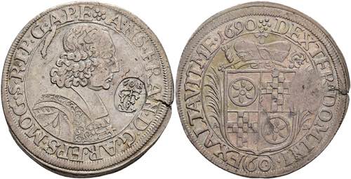 Münzen Gulden (60 Kreuzer), 1690, ... 