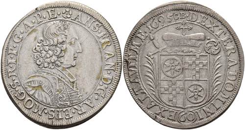 Münzen Gulden (60 Kreuzer), 1695, ... 