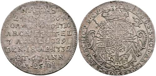 Coins 1 / 4 thaler, 1732, Franz ... 