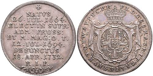 Coins 1 / 4 thaler, 1743, Franz ... 