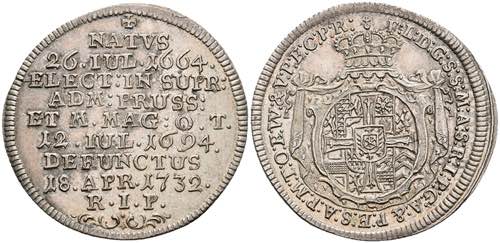 Coins Groschen, 1732, Franz Ludwig ... 