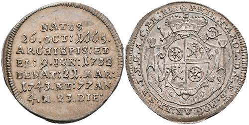 Coins 1 / 8 thaler, 1743, Philipp ... 