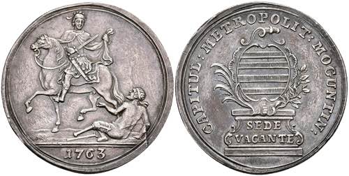 Coins 1 / 4 show thaler, 1763, ... 