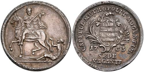 Münzen 1/8 Schautaler, 1763, ... 