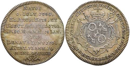 Coins 1 / 8 thaler, 1763, Johann ... 