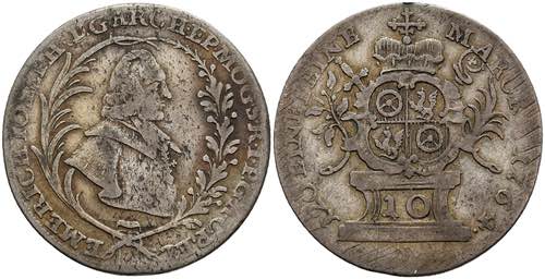 Coins 10 kreuzer, 1764, Emmerich ... 