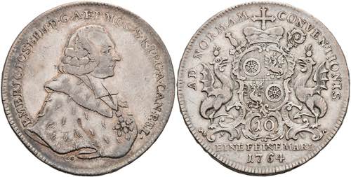 Coins Thaler, 1764, Emmerich ... 