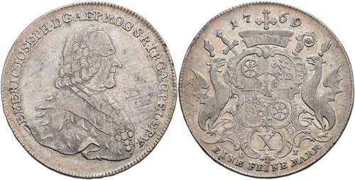 Coins Thaler, 1769, Emmerich ... 