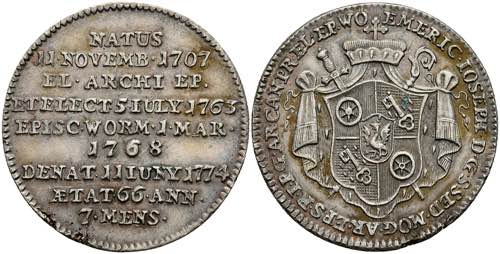 Coins 1 / 3 thaler, 1774, Emerich ... 