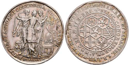 Medals Nuremberg, silver medal ... 
