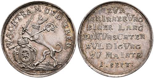 Medals Johann Friedrich Karl from ... 