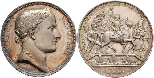 Medals France, Napoleon, silver ... 