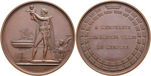 Medals France, Napoleon I., silver ... 