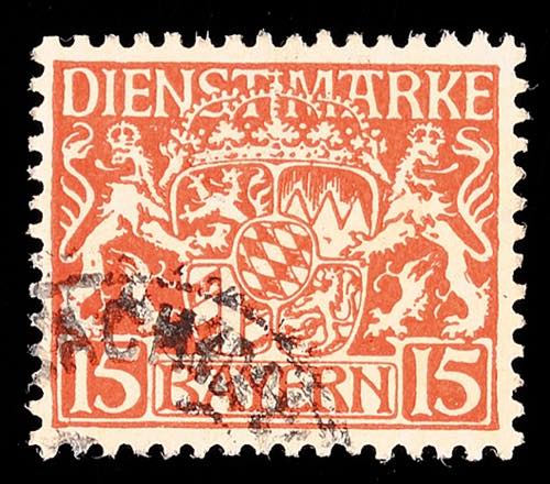 Bavaria Official Stamps 15 Pf. ... 