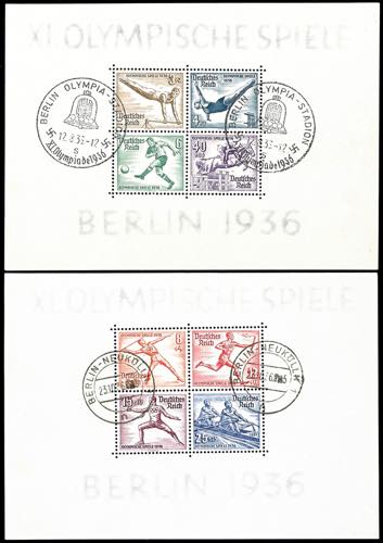 German Reich 1936, Pair of olympia ... 