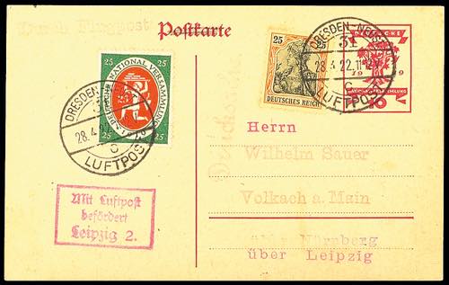 Airmail 1922, DRESDEN Newest. ... 