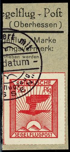 Glide Airmail German Reich 1930, ... 