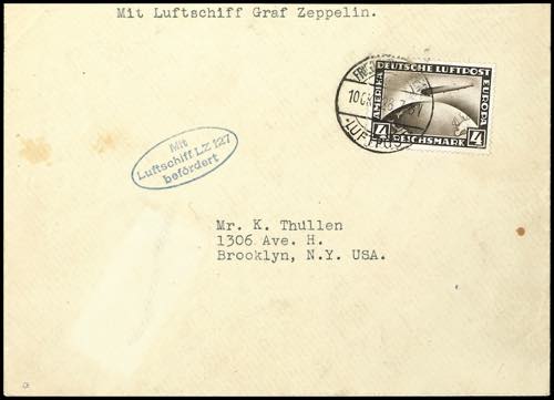 Zeppelin Mail 1928, America ... 