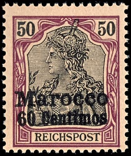 Morocco 50 penny Germania with ... 