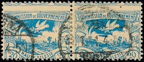 Oberschlesien 20 Pfg. Postal stamp ... 