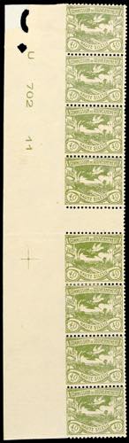 Oberschlesien 40 Pfg postal stamp ... 