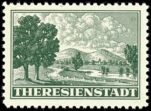 Theresienstadt Admission stamp for ... 