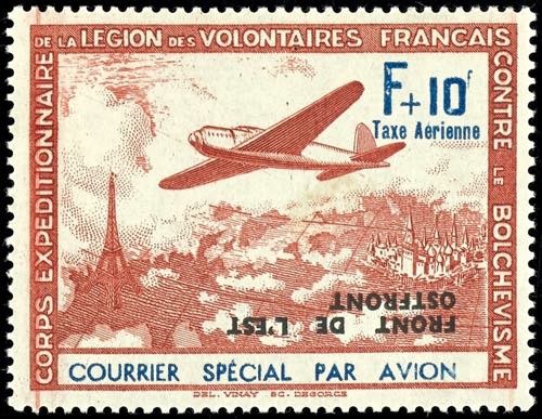 France F+10 F. Red airmail ... 