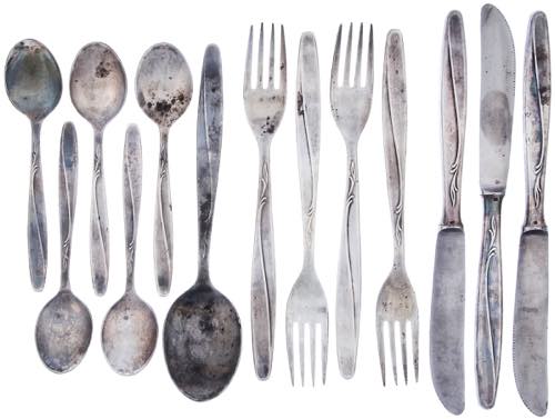 Silverware Mixed lot composed of ... 
