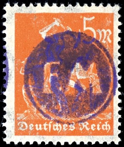 Fredersdorf 5 Pfg inflation stamp ... 