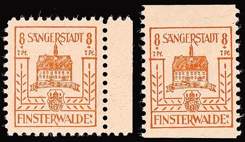 Finsterwalde 8 Pfg postal stamp ... 