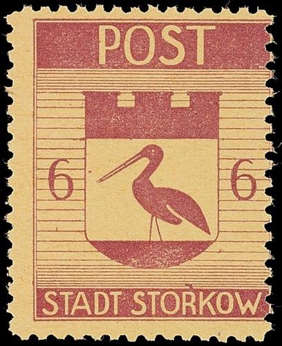 Storkow 6 Pf. Municipal coat of ... 