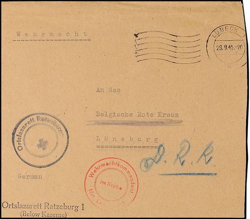 DR Dienstgruppe 1945, post paid ... 