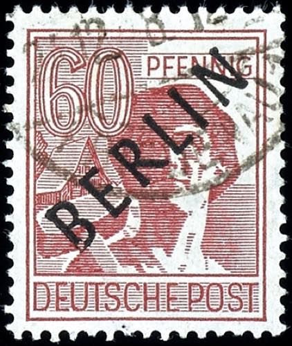 Berlin 60 penny black overprint, ... 