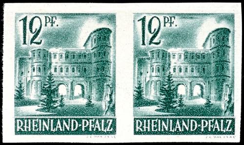 Rhineland-Palatinate 12 Pfg postal ... 