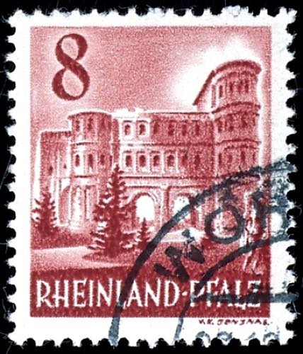 Rhineland-Palatinate 8 Pfg postal ... 