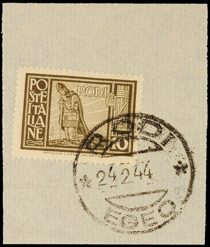 Aegean Islands 5 C. - 10 L. Postal ... 