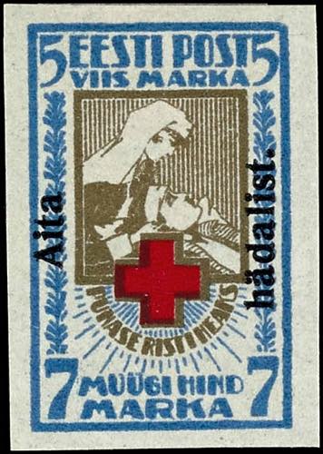 Estonia 1923, overprint \Aita ... 