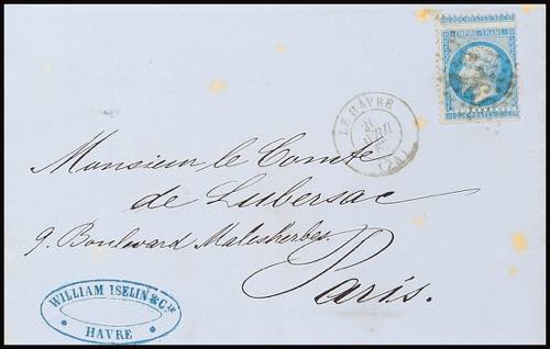 France 20 C. Blue with interesting ... 