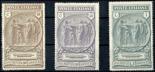 Italy 1923, 30 C. To 1 liras ... 