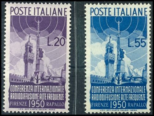 Italy 1950, 20 L. And 55 L. ... 