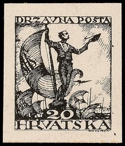 Jugoslavia 20 F. Postal stamps, ... 
