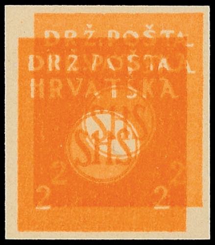 Jugoslavia 2 F. Newspaper stamp, ... 