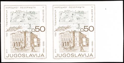 Jugoslawien 0,50 Din. ungezähnt, ... 